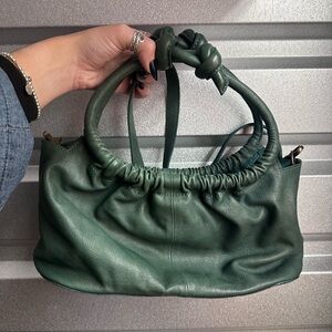 Free People Head Over Heels Emerald Green Leather Convertible Crossbody NWT $128